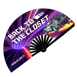 Back To The Closet EDM Rave Hand Fan - God Glam It