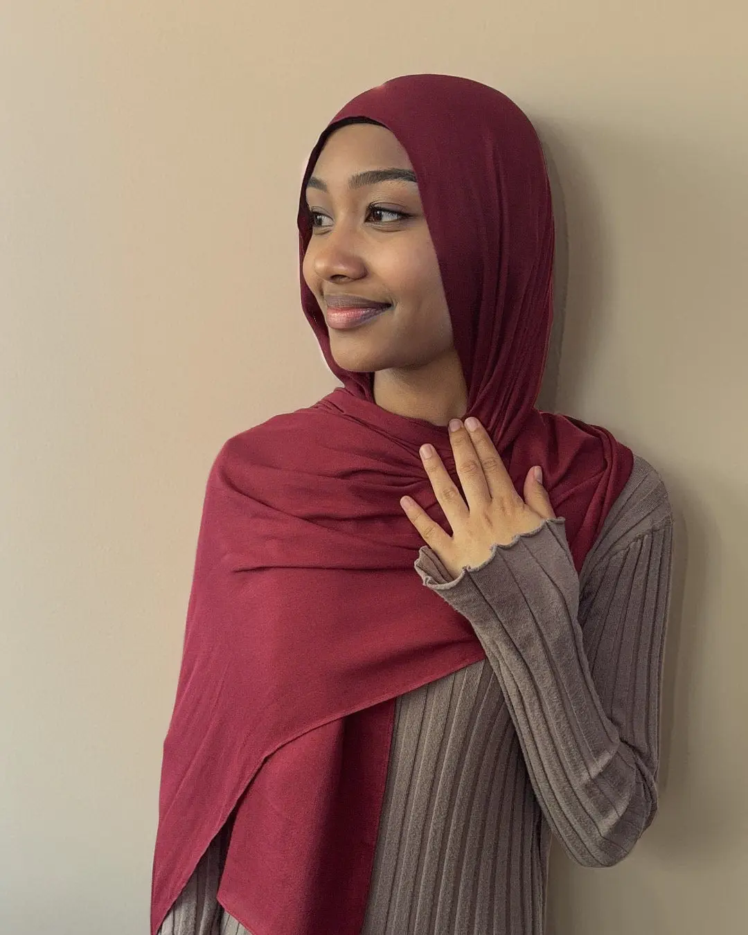 PREMIUM MODAL HIJAB - MAROON