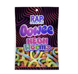Rap Snacks Oowee Neon Gummy Candy Worms (5.3 oz)