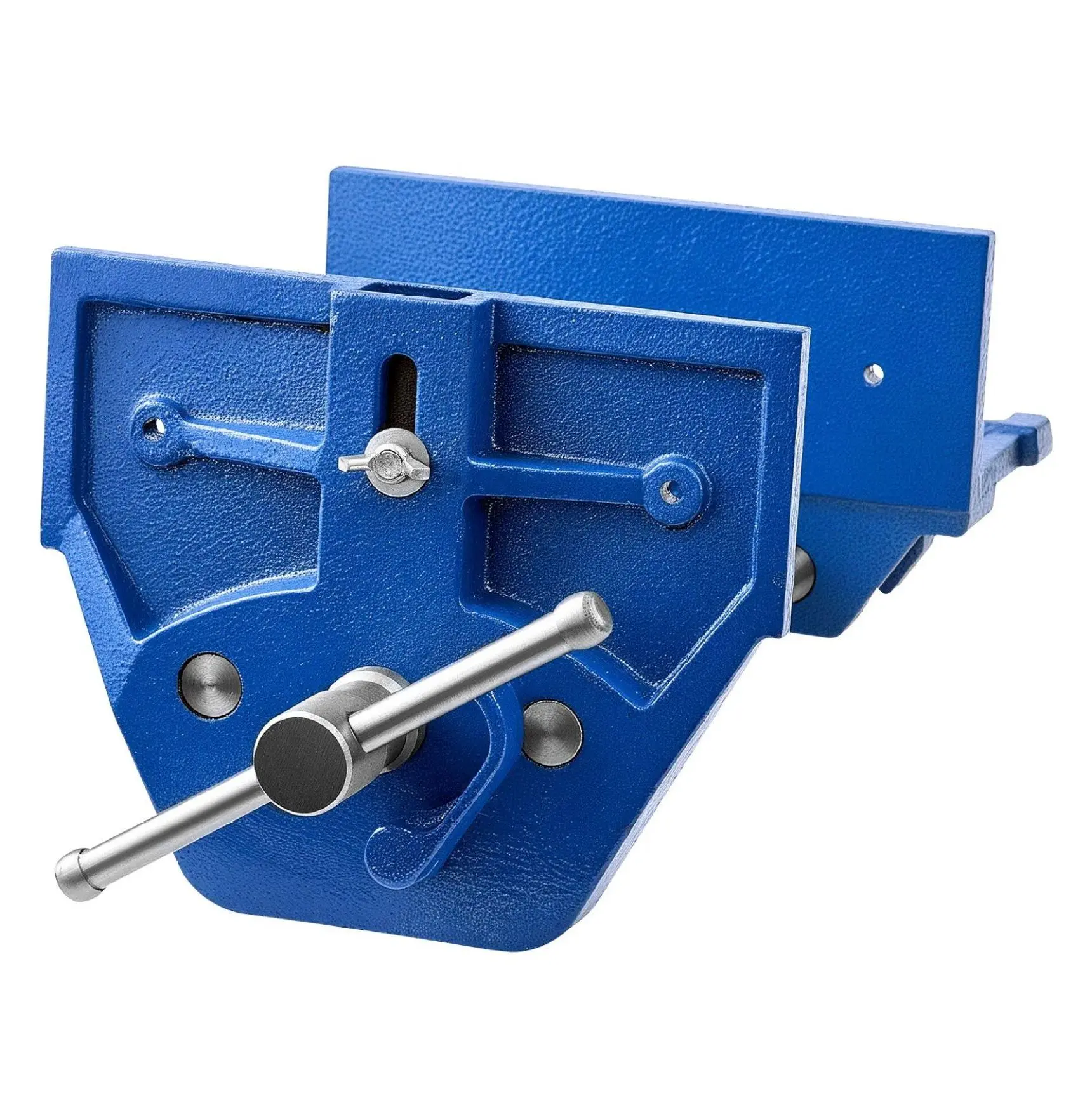 Woodworking Vise 7 Inch, Quick Release Bench Vise, 8" Jaw Opening, Heavy Duty Cast Iron Workbench Vice, Adjustable Stop, for Woodworking Drilling