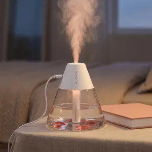 Cute Volcano Shape Humidifier, 260ml Small Portable Humidifier for Car, Desk, Nightstand, One-Button Operation, Ultra Quiet, Lightweight 50g, Ideal for Travel, Office, Bedroom, Hydrate Skin, Relieve Dry Air#SummerVibes
