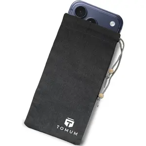 EMF Shield Sleeve for Cell Phone - EMF Protection Smartphone Pouch - Anti EMP Bag - Signal Blocking Case for Radiation EMP 5G RFID Black