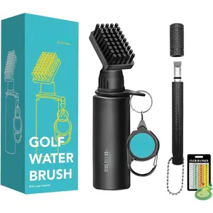 Pro Golf Club Cleaner Set, Water Brush with Holder Clip and 4oz Bottle, Golf  Sharpener, Suitable for U and V Grooves