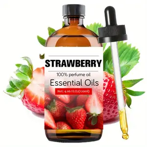 120ML Strawberry Scented Premium Aromatherapy Oil, Long-Lasting Fragrance, Home Use, Nail Hair Skin Care, Massage Diffuser Humidifier