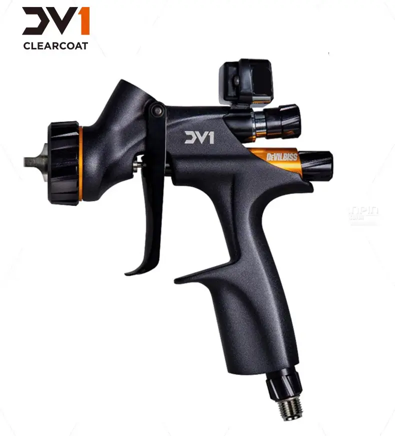 DEVILBISS DV1-B+ Clearcoat Digital HVLP Plus Gravity Feed Spray Gun 1.3mm Tip 600ML CUP