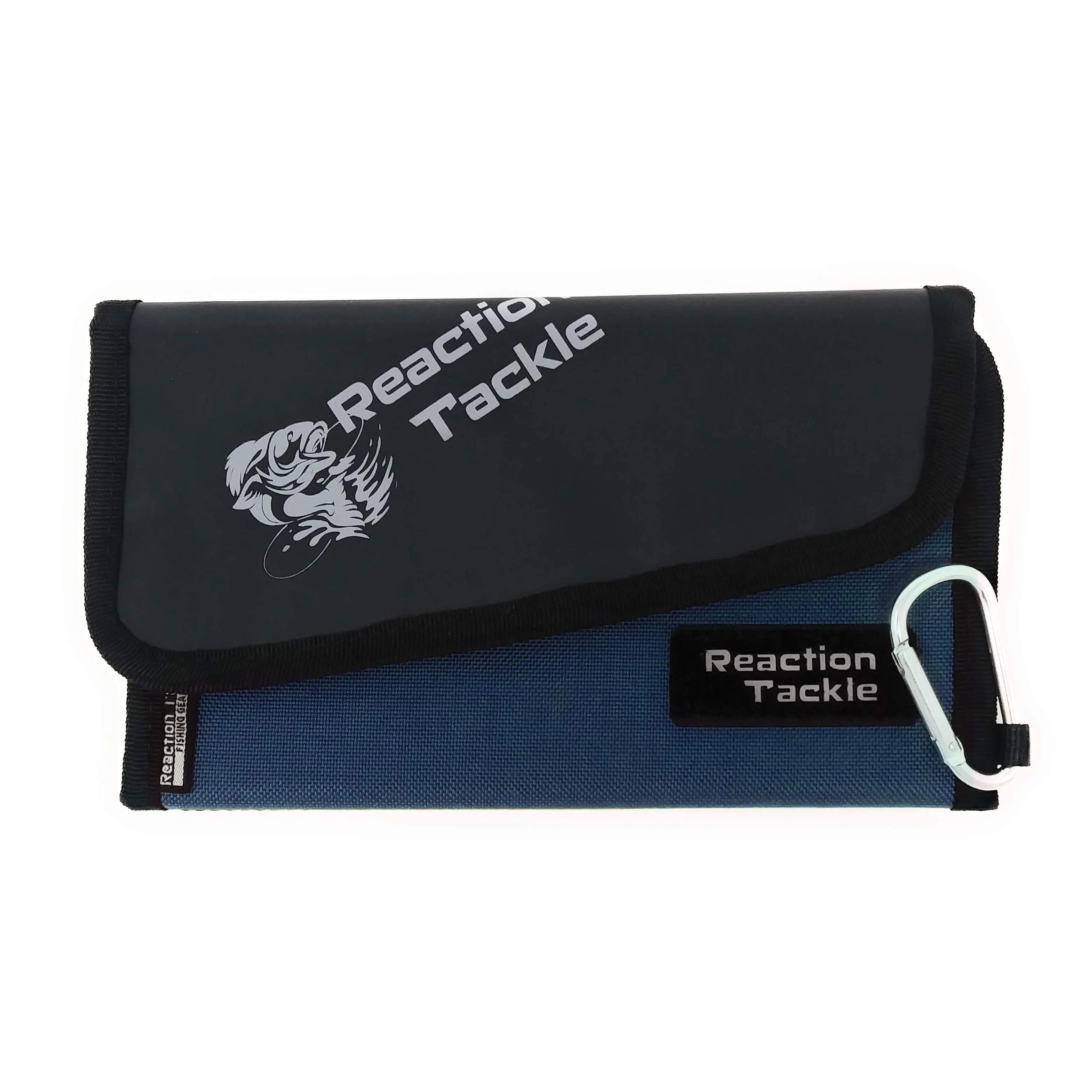 Small Bait Binder - Portable Soft Plastic Organizer with 6 Sleeves & Carabiner - Reaction Tackle Small Bait Binder - Portable Soft Plastic Organizer with 6 Sleeves & Carabiner - Reaction Tackle