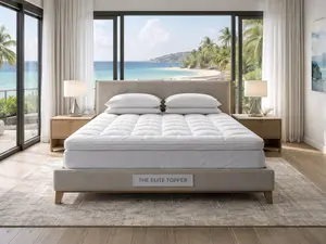 Premium Luxury 4 Inch Mattress Topper Queen King Size, Plush Pillow Top Bed Mattress Pad, Thick Breathable Comfort Layer with Deep Pocket Fit, Pressure-Relieving Support for All Sleep Positions, Hotel-Style Bed Upgrade