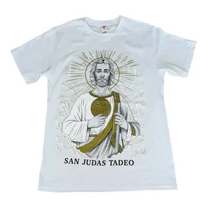 San Judas Tadeo Tshirt Design Change Color with Sunlight- Magic Unisex Tee