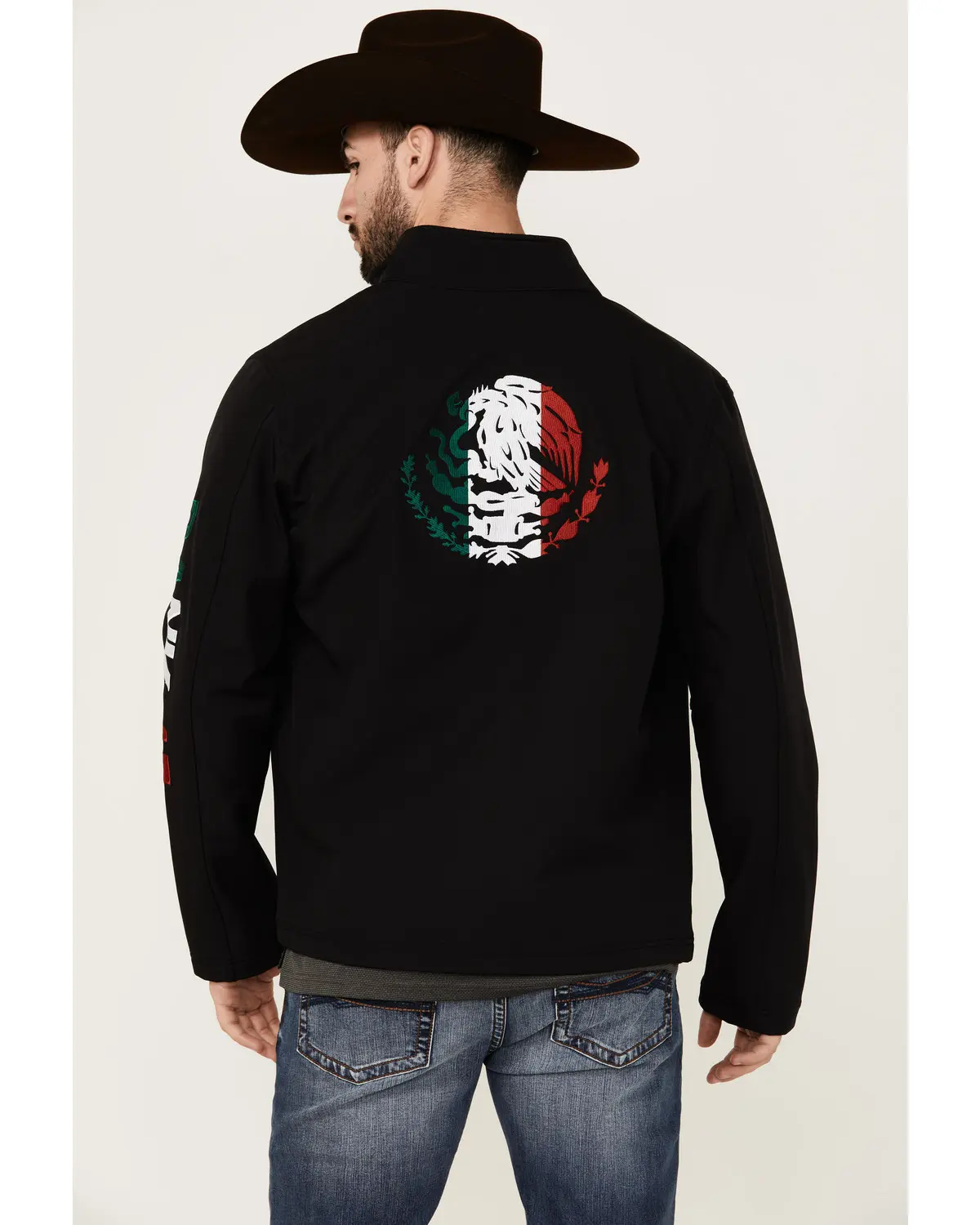 Rank 45 Men's 45&Reg; Men'S Mexico Embroidered Seal Softshell Jacket - Rmsu24o6-Blk