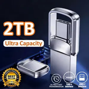 USB Adapter Flash Drive 2TB 3.2 Type C PenDrive Memory Stick 256GB 1TB 2TB Pen Drive Flash Disk for PC Smartphone Storage U Disk