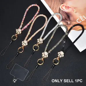 Elegant Women's Crystal Rhinestone Phone Strap, Anti-Loss Wristband, Luxury Creative Design, Outdoor Travel Shopping Handbag Rope, Cell Phone Charm, Phone Lanyard, Phone Accessories