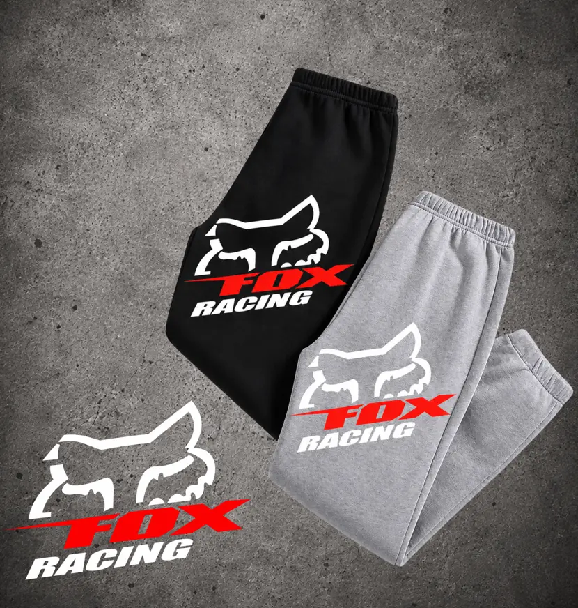 Fox Racing Unisex Streetwear Joggers - Limited Edition Red, High-Speed Racing-Inspired Sports Sweatpants for Men & Women