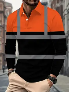 Men'S Long-Sleeve Polo Shirt