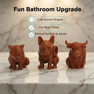 Cute Cartoon Animal Toothpaste Cap, Home Hygiene Dustproof Toothpaste Cover, Adorable Design for Daily Use, Keeps Toothpaste Fresh