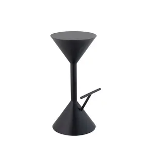 JONATHAN Y Chronos 29.75" Modern Industrial Iron Hourglass Backless Bar Stool with Foot Rest