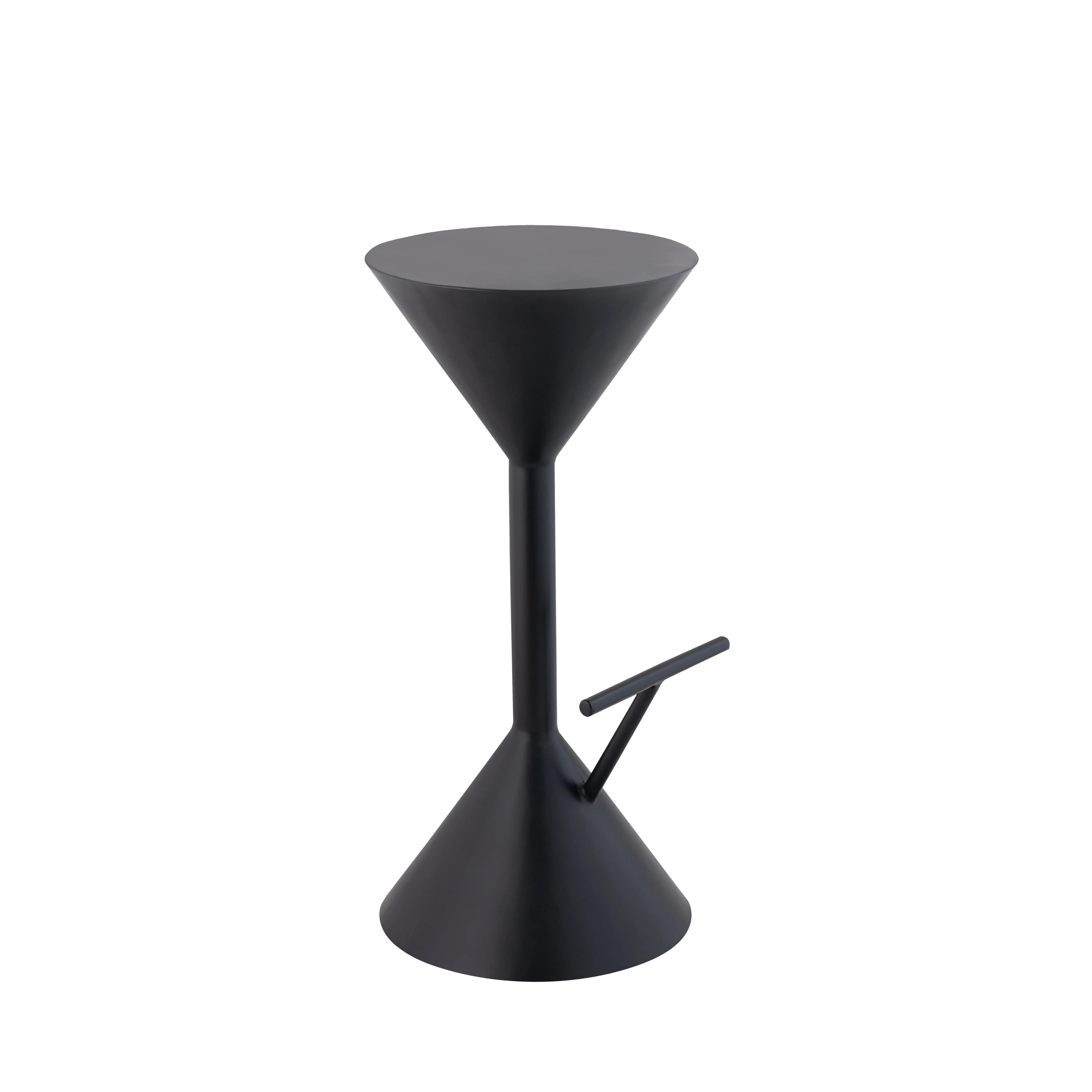 JONATHAN Y Chronos 29.75" Modern Industrial Iron Hourglass Backless Bar Stool with Foot Rest