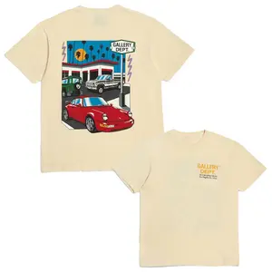 Gallery Dept Drive Thru Boxy Fit 2 Side T-shirt, Gift, Summer, Graphic Tee Menswear Breathable Relaxed Fit
