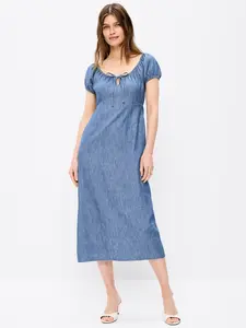 Old Navy Women's Short-Sleeve Scoop-Neck Midi Dress