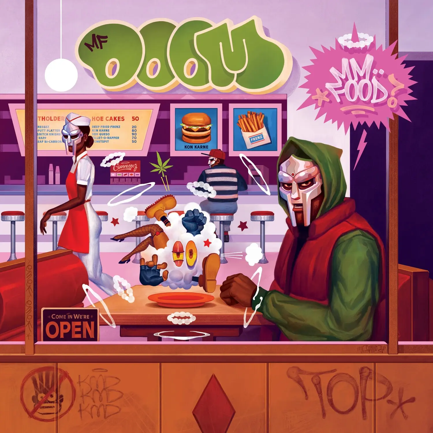 MF Doom - MM..Food (20th Anniversary Edition)  [VINYL RECORD - LP] Explicit, Anniversary Ed, Reissue, Album Tracks</U>_<Br/>1._ Beef Rapp2._ Hoe Cakes3._ Potholderz Feat. Count Bass D4._ One Beer5._ Deep Fried Frenz6._ Poo-Putt Platter7._ Fillet-O-Rapper8