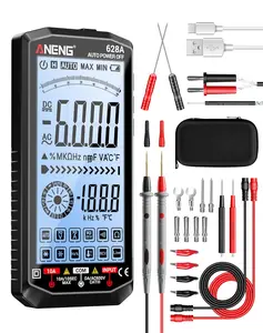 Multimeter,Digital Voltmeter Tester,TRMS 6000 Counts Rechargeable Meter Measures AC/DC Voltage,Current,Resistance,Capacitance,Temperature,Hz,NCV,Diode,Continuity Auto Ranging Electircal Tools