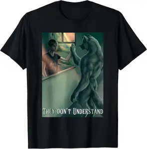 Ripping Wolf Meme Werewolf They Don't Understand Summer Casual Short Sleeve Cotton T-Shirt