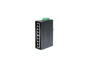 PLANET ISW-801T 8-Port 10/100TX Industrial Fast Ethernet Switch (-40~75 Degrees C Operating Temperature)