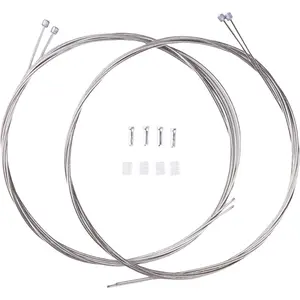 4Pcs 2100MM Universal Bicycle Shifter Cable Stainless Steel Shift Wire Kit for Mountain and Road Bike With Cable Tips and O-rings