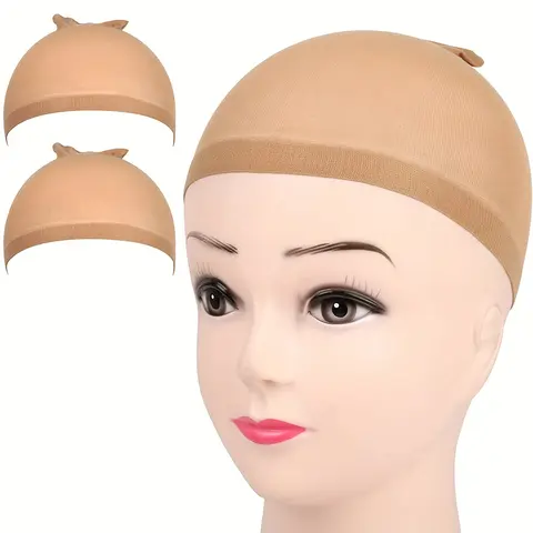 HD Wig Caps For Women 2 Count Transparent Breathable Bald Cap For Wig