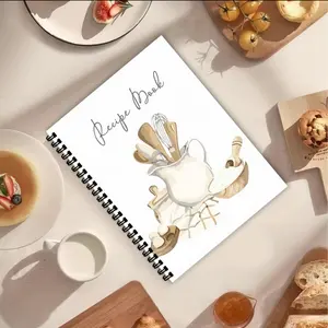 A5 Recipe Book Personal Notebook Holds at Least 100 Recipes, Essential Kitchen Helper, Easy Cooking Recipe Organization, Christmas Gift, Spiral Bound Notepad