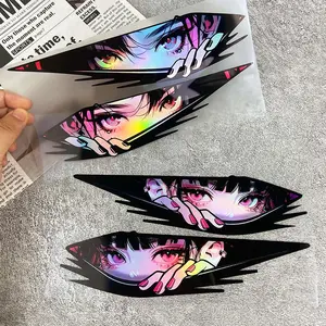 Anime Pattern Car Sticker, Universal Car Sticker, Car Decals, Waterproof Vinyl Decal, Suitable for Racing Helmets, Motorcycle Fuel Tanks, Side Panels, Skateboards, Bicycle Decorations