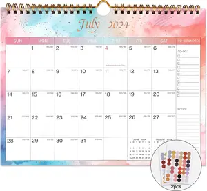 2024-2025 Calendar - Includes July 2024 to December 2025-18 Monthly Wall Calendar 2024-2025, 11 x 8.5 Inches.Thick Paper with Julian Dates and Block for New Year and Christmas Presents (2024-2025 wall calendar colorful)