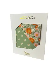 The Darling Effect Fabric Bookmark - Bouquet Beauty Sage