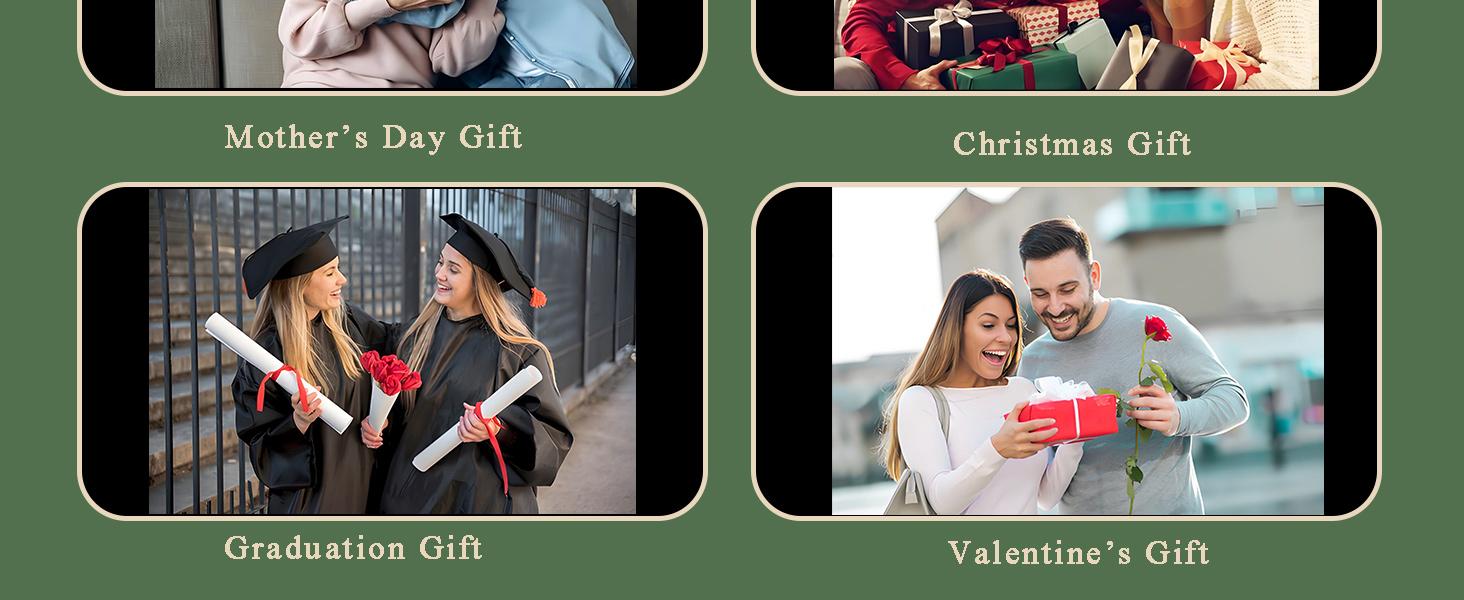 Ring for Women,18K Black Gold Plated Created Opal/Mystic Topaz/Amethyst Garnet Wedding Engagement Promise Rings Band