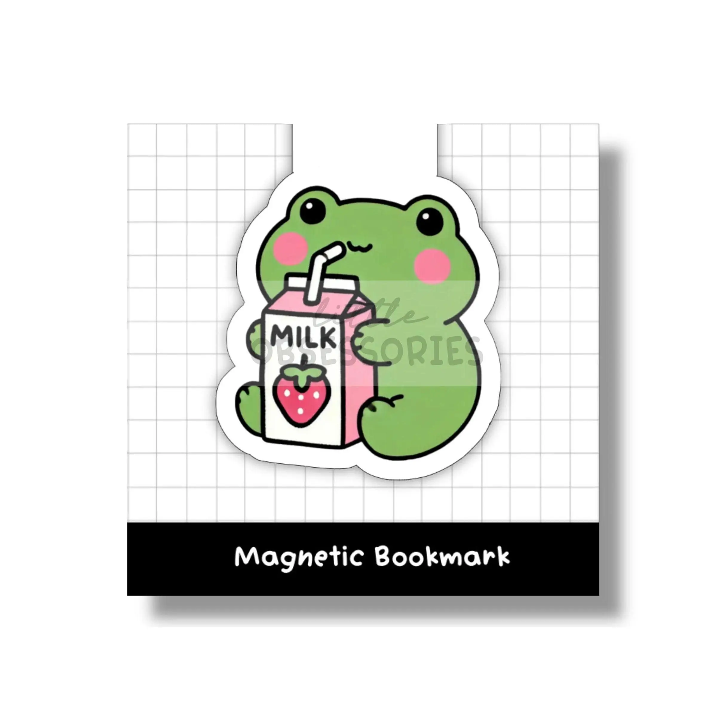 Cute Kawaii Frog Magnetic Bookmark