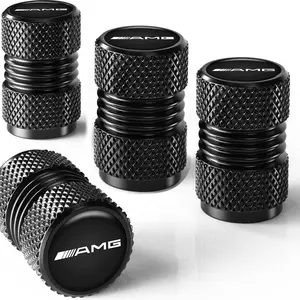 4pcs Aluminum Alloy Metal Car Wheel Tire Valve Air Stem Covers, for Mercedes Benz Amg W212 W211 W213 W203 W205 W204, Automotive Accessories