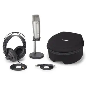 Samson Audio Pro Podcasting Pack with FREE! AI Audio Enhancer