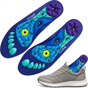 Acupressure Insoles for Men and Women Orthopedic Acupoint Massage Insoles Non Slip Shock Absorption Breathable Design for Foot Pain Relief All Day Comfort - Shoe, Footwear