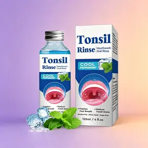 Tonsil Stone Remover, Nature TonsilStone Mouthwash or Oral Rinse Liquid to RemoveBad Breath, Soothe Dry Mouth & Fresh Breath,Tonsil Stone Removal Liquid 120ml