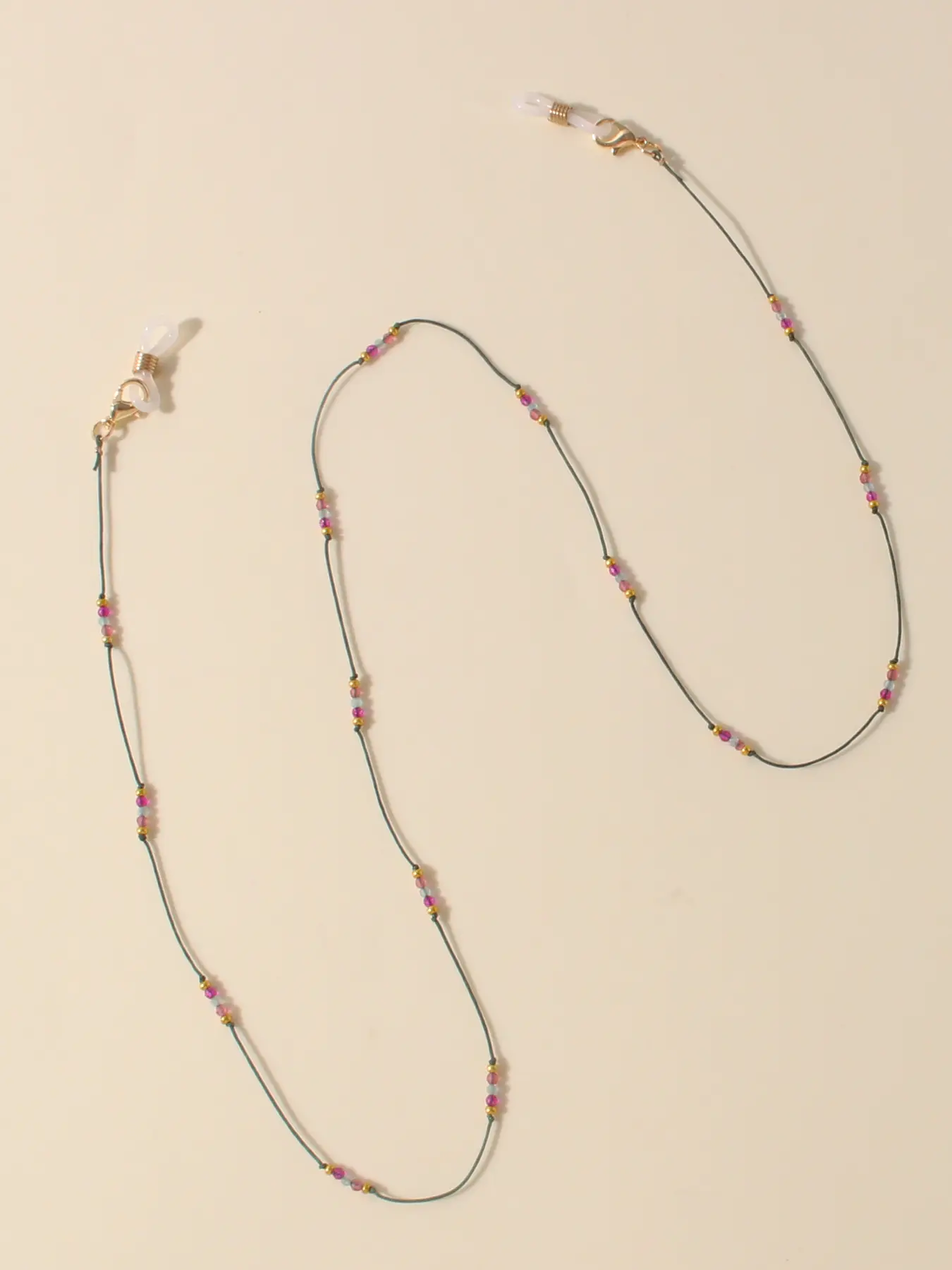 Women's Beaded Thin Eyeglass Chain, Elegant Fashion Accessory, Creative Gift Idea, Stylish Eye Wear Strap, All Season Use