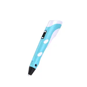 3D Printing Pen with Display - Includes 3D Pen, 3 Starter Colors of PLA Filament, Stencil Book + Project Guide, and Charger
