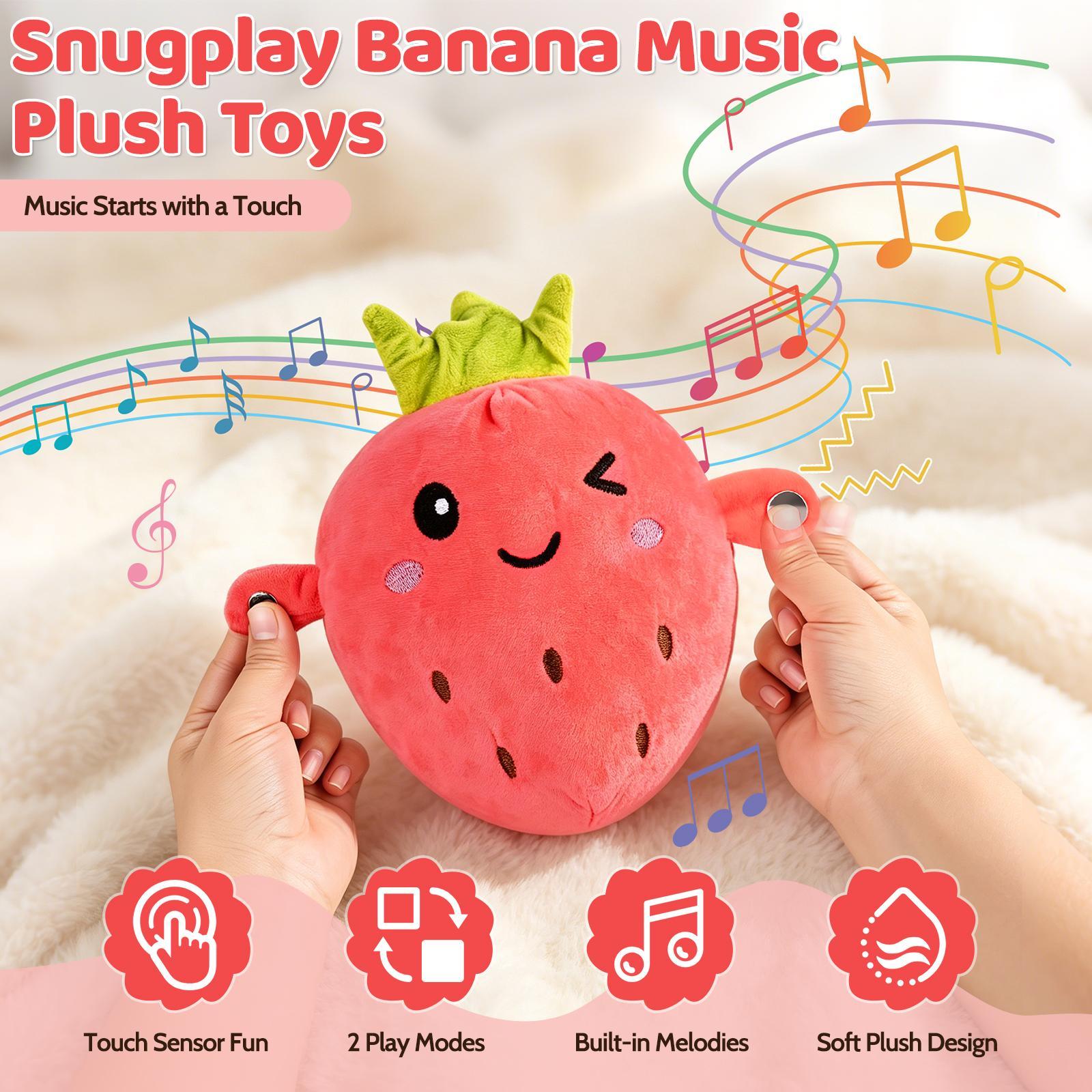 Interactive Music Plush Toy Set -Carrot,Banana & Strawberry(No battery) Electric Plush Toys forParent-Child Interaction, Couples & Friends Prank Toy, Valentine's Day & Easter Party Fun Gift for Kids & Adults Interactive Music Plush Toy Set -Carrot,Banana & Strawberry(No battery) Electric Plush Toys forParent-Child Interaction, Couples & Friends Prank Toy, Valentine's Day & Easter Party Fun Gift for Kids & Adults