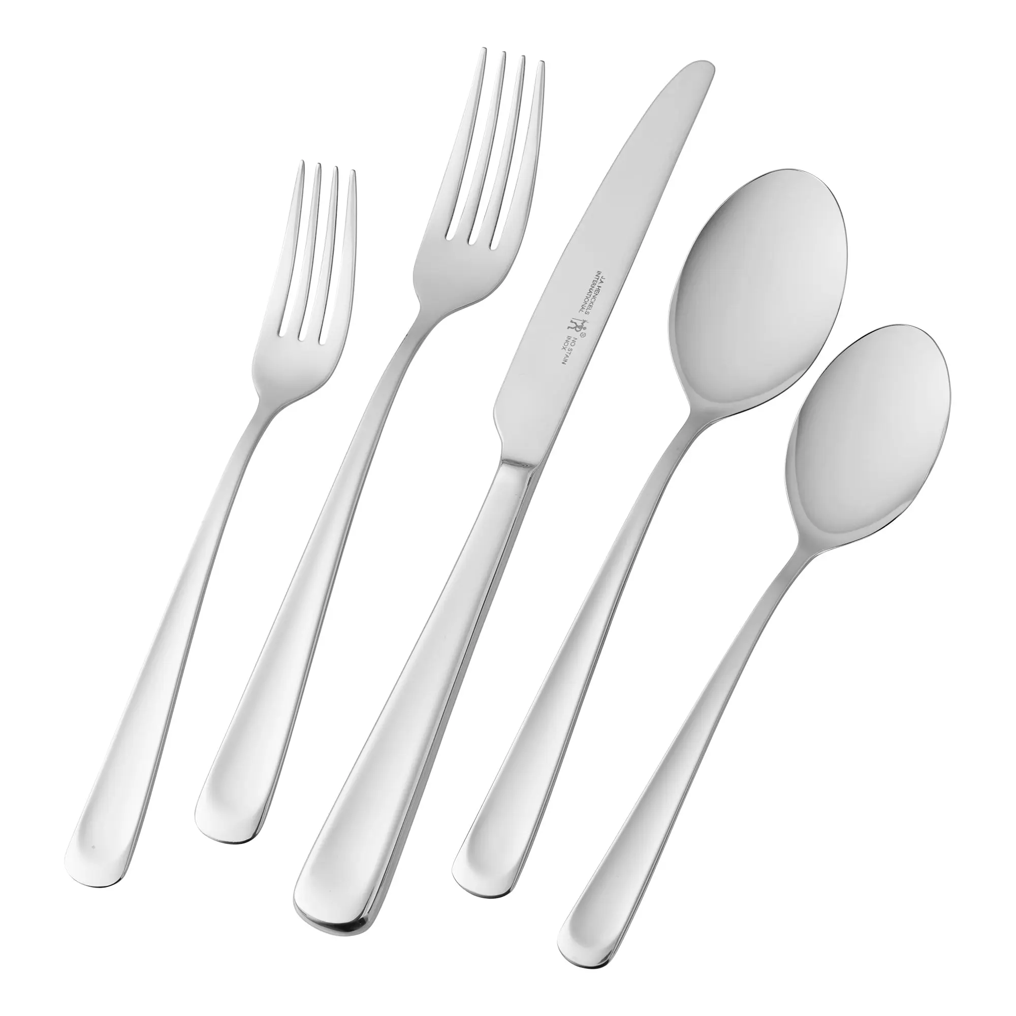 Henckels Silvano 45-Piece 18/10 Stainless Steel Flatware Set