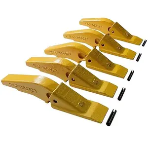 BDI Wear Parts Weld-on Flush Mount 2A Bucket Shanks 2AH Original Fab Bucket Teeth with Pins Backhole Excavator Bucket Digging Teeth Adapter - 5 Set utility