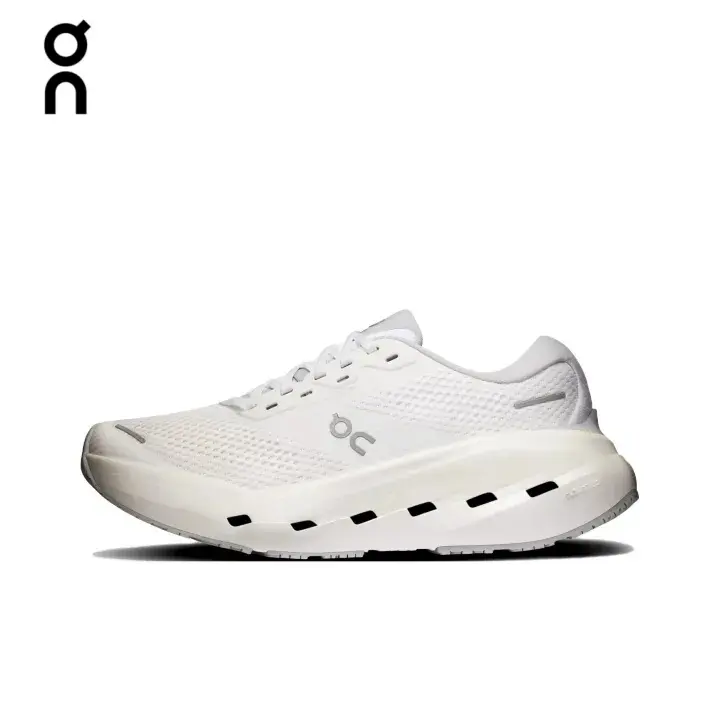 On Cloudrunner 3 Max White Sneakers Unisex Mesh Thick Support Cushion Road Running Shoes