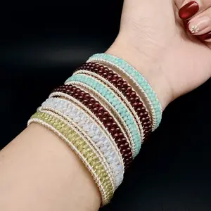 [Live-streaming exclusive sale] Fashionable open-ended garnet,amazonite, moonstone, peridot bangles