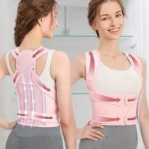 Women's Posture Corrector Back Brace, 1 Count Adjustable Full Back Posture Strap Support for Shoulder Stretch and Spine Alignment, Upper and Lower Back Pressure Relief, Waist Trimmer Belt, Posture Straightener, Healthcare, Shoulder Back Aligner