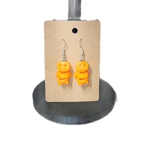 MycroMini Pumpkin Earrings - Orange Color, Elegant Design, Lightweight and Durable, Perfect for Any Occasion
