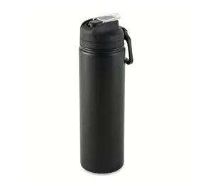 24 oz Stainless Steel Sip Water Bottle Black Travel Tumbler Thermal Cup Stylish Portable Drinkware Flasks Mug