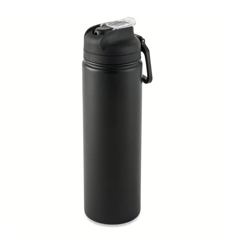 24 oz Stainless Steel Sip Water Bottle Black Travel Tumbler Thermal Cup Stylish Portable Drinkware Flasks Mug