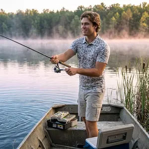 Men’s Performance Polo – Deer Camo